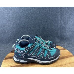 Salomon X Ultra Shoes Mens Size 8.5 Blue Gore-Tex Trail Running Hiking Outdoor